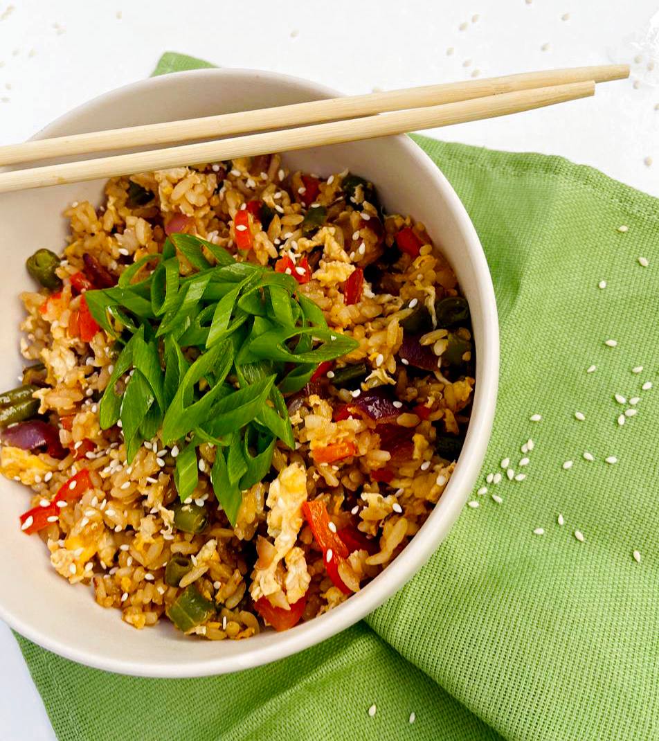 Тяхан с овощами.