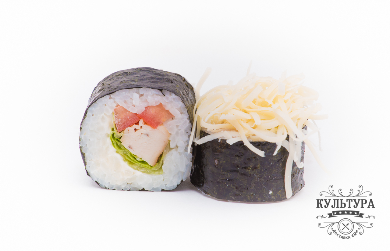 Ролл Цезарь с лососем