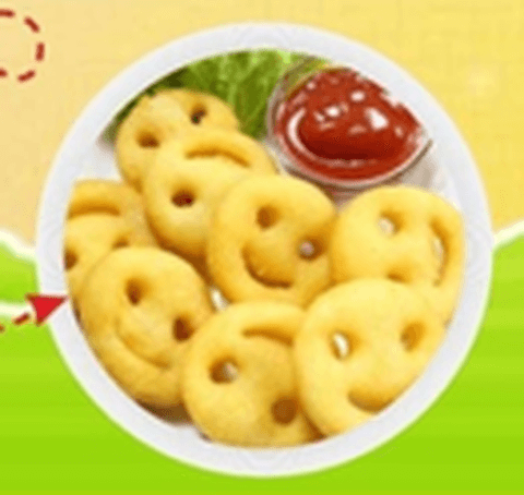 Картофельные смайлики