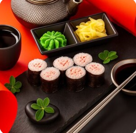 Маки с крабом