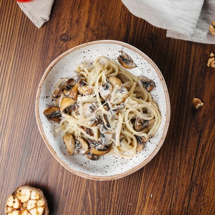 Сливочная паста с грибами
