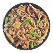 Удон с морским коктейлем