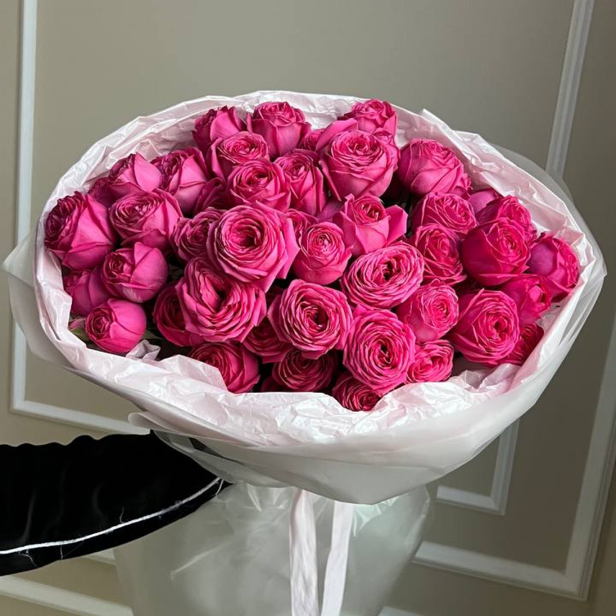 Моно букет из кустовых роз 20 (предзаказ)