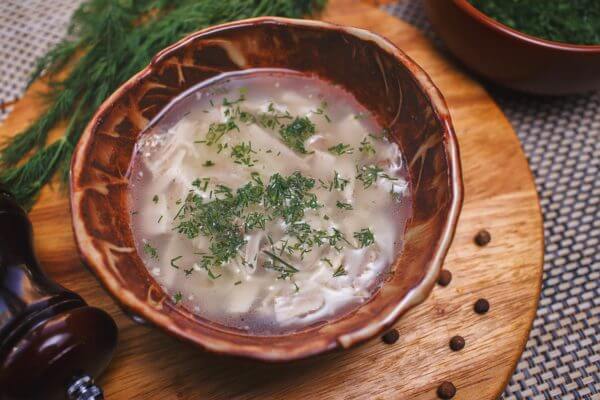 Лапша домашняя с курицей