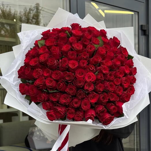 101 Роза АКЦИЯ крупный букет