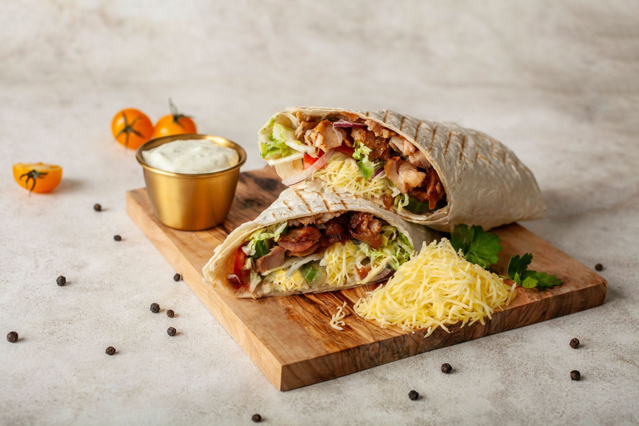 Шаурма с сыром моцарелла