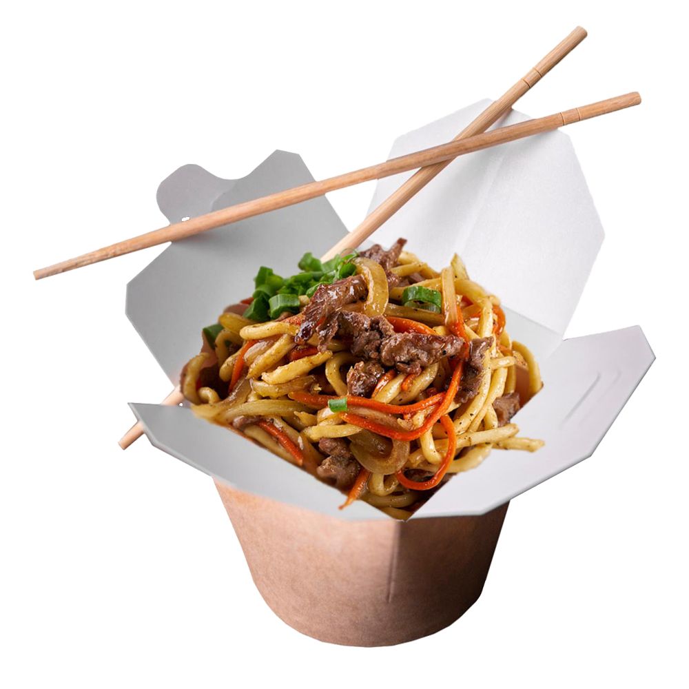 WOK Говядина в соусе терияки с лапшой и овощами