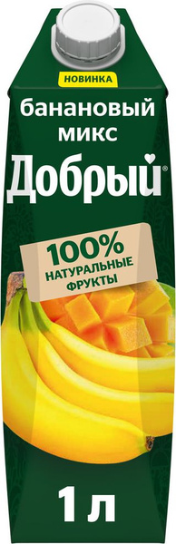Добрый 1л банановый микс