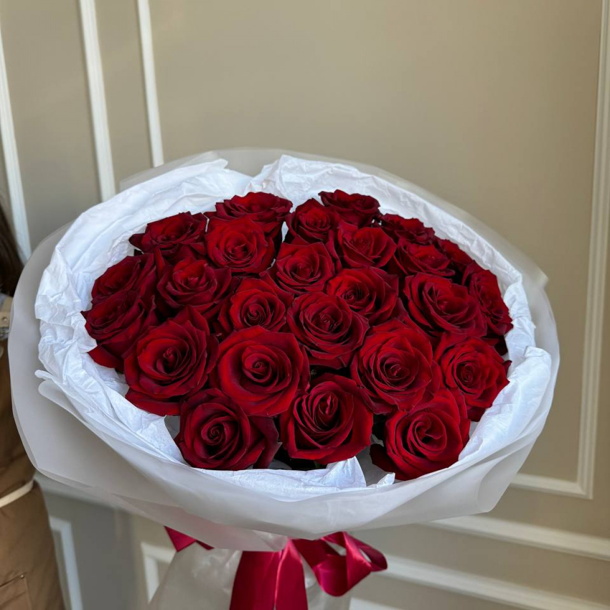25 Красных роз Эквадор (предзаказ)
