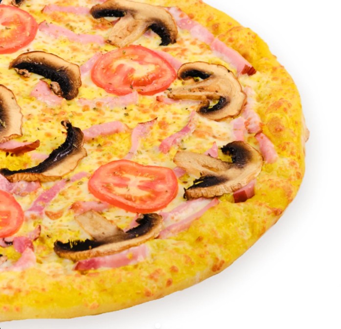 Пицца Ветчина и Грибы 25 см