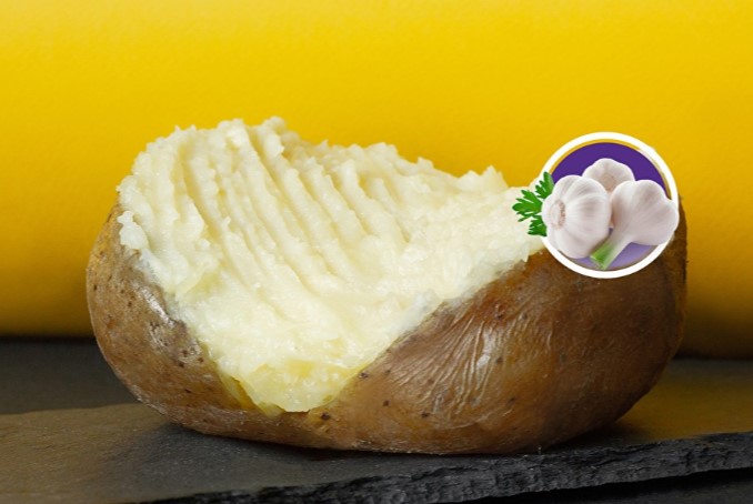 Царь картошка с чесноком маленькая