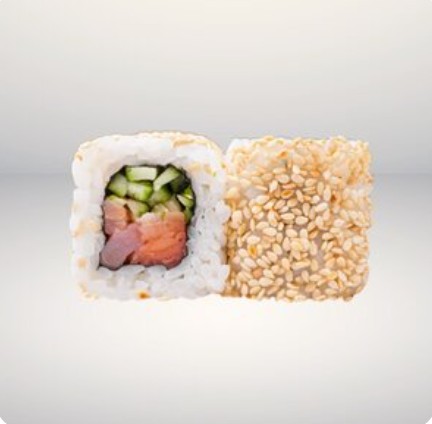 Лосось с огурцом