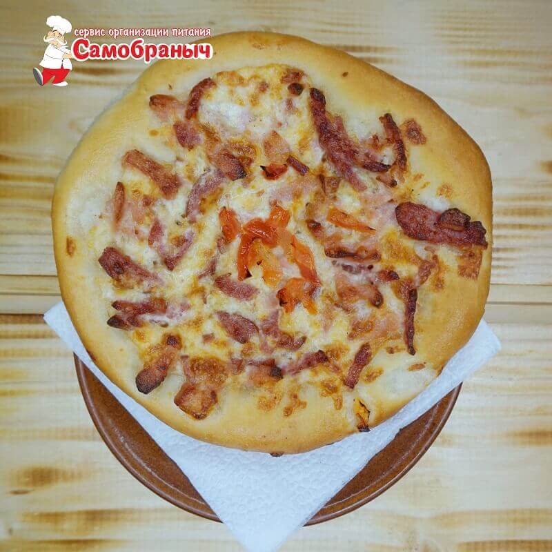 Пицца с колбасой 1 шт., 100 гр.
