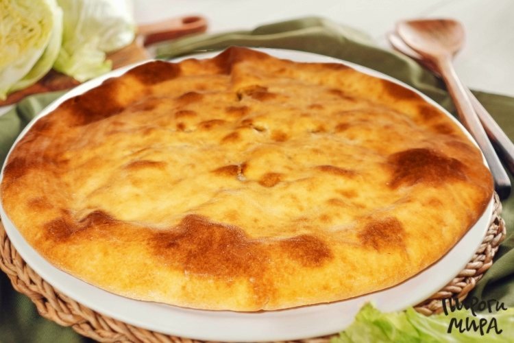 Осетинский пирог с говядиной и зеленью
