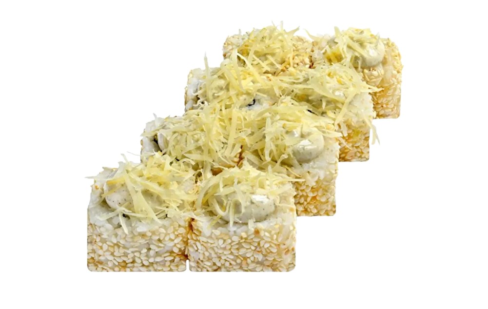 Цезарь с креветкой ролл