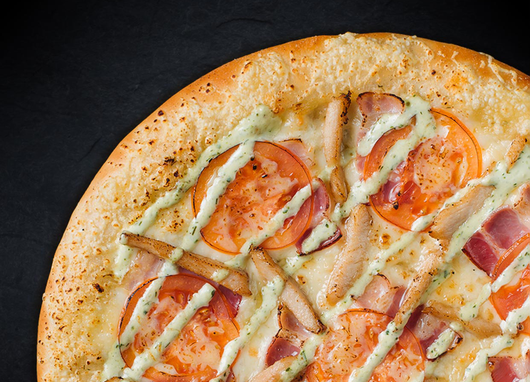 Чикен Ранч 40 см (толстое с сыром)