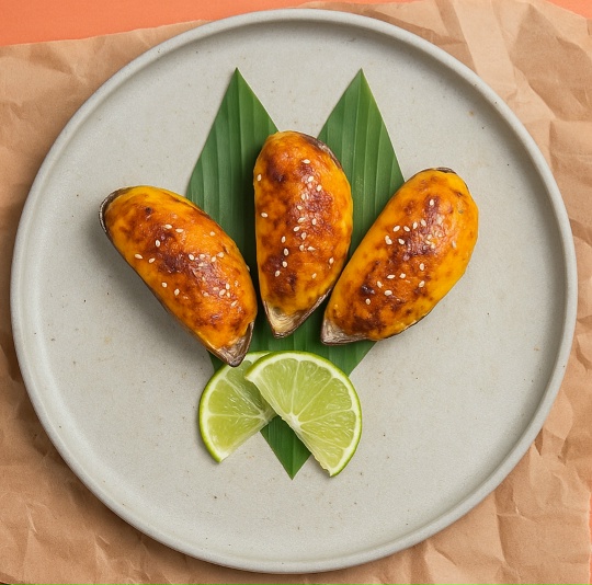 SS Запеченные мидии 3 шт