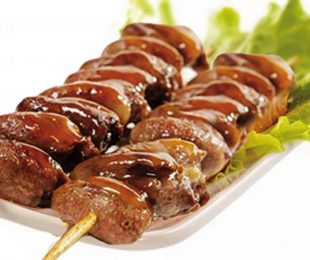 Шашлык из куриных сердечек