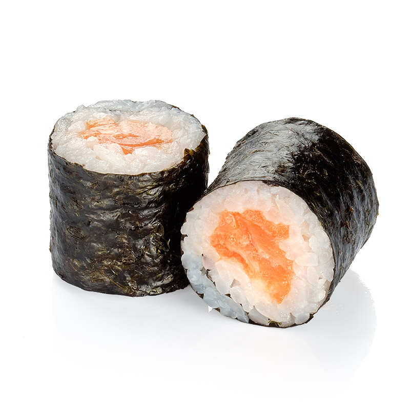 Классический ролл с лососем