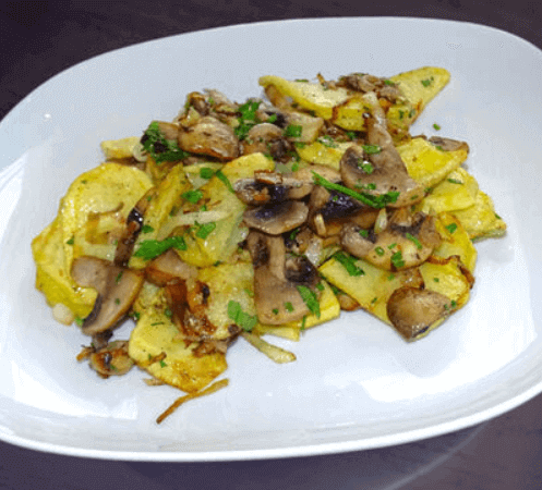 Картофель, жаренный с грибами