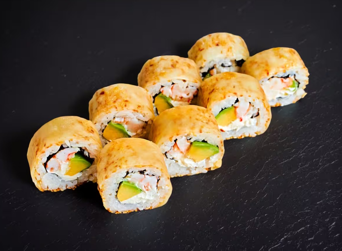 Сырная креветка запеченый