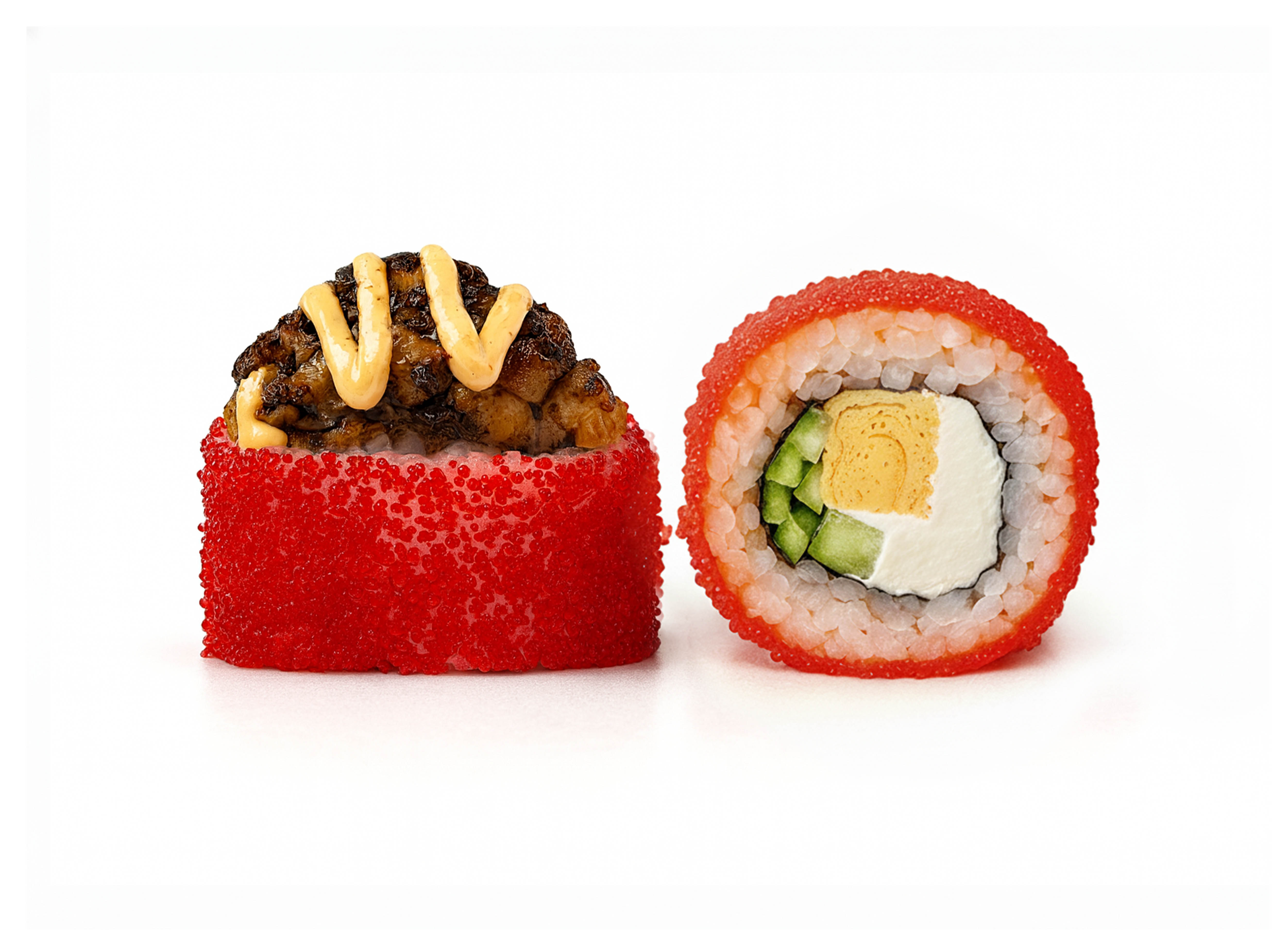 Запеченный тар тар с угрем