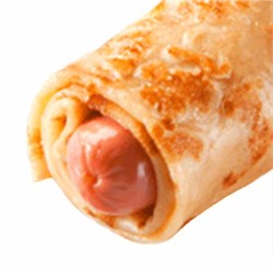 Блинчик с сосиской