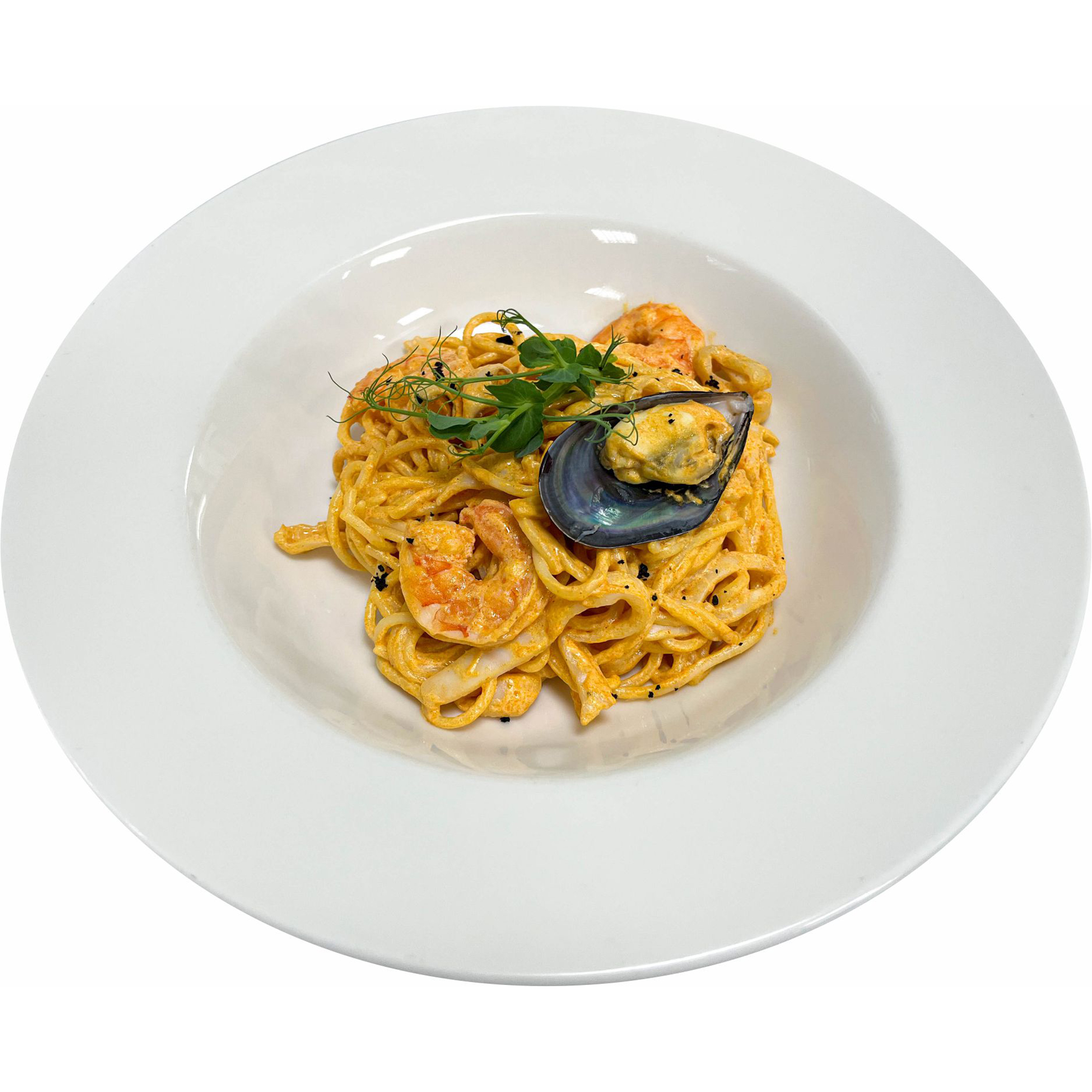 Спагетти с морепродуктами