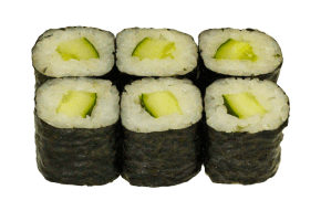 Мини роллы с огурцом