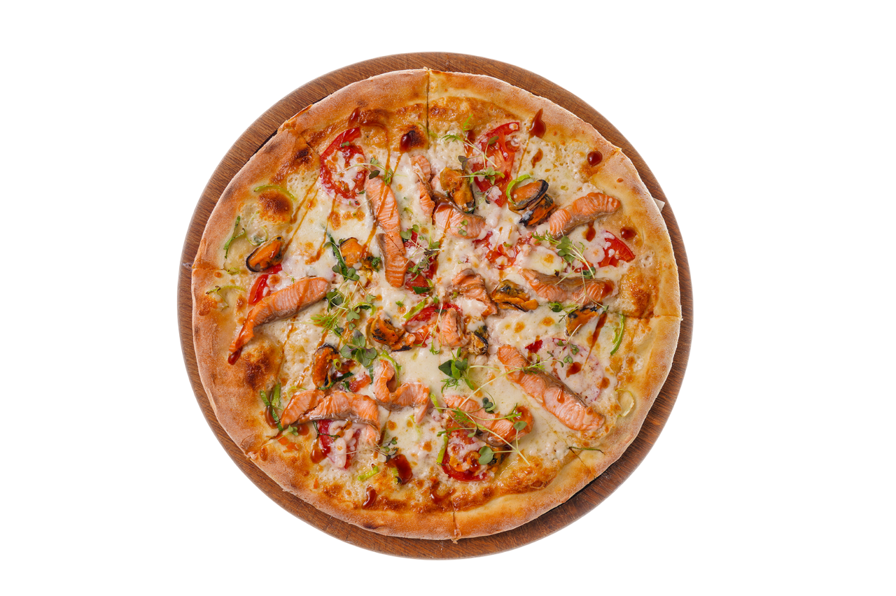 Пицца с морепродуктами