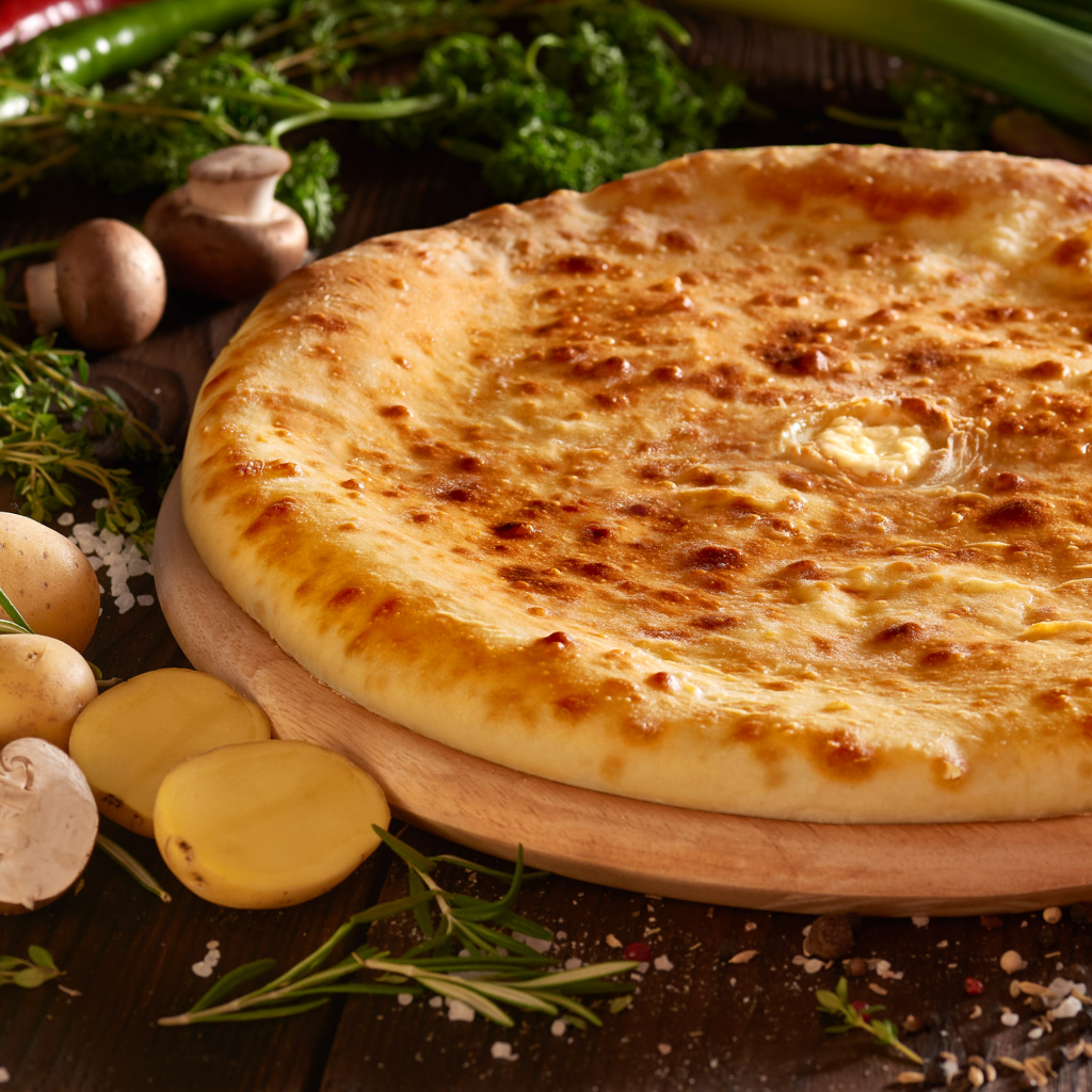 Пирог с картофелем и шампиньонами