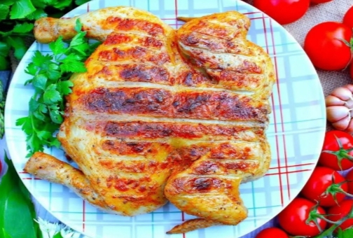 Курица на мангале
