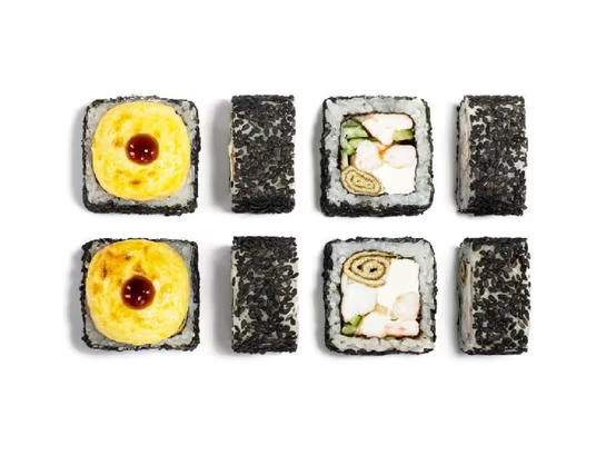 Запечённый ролл Смак с креветкой