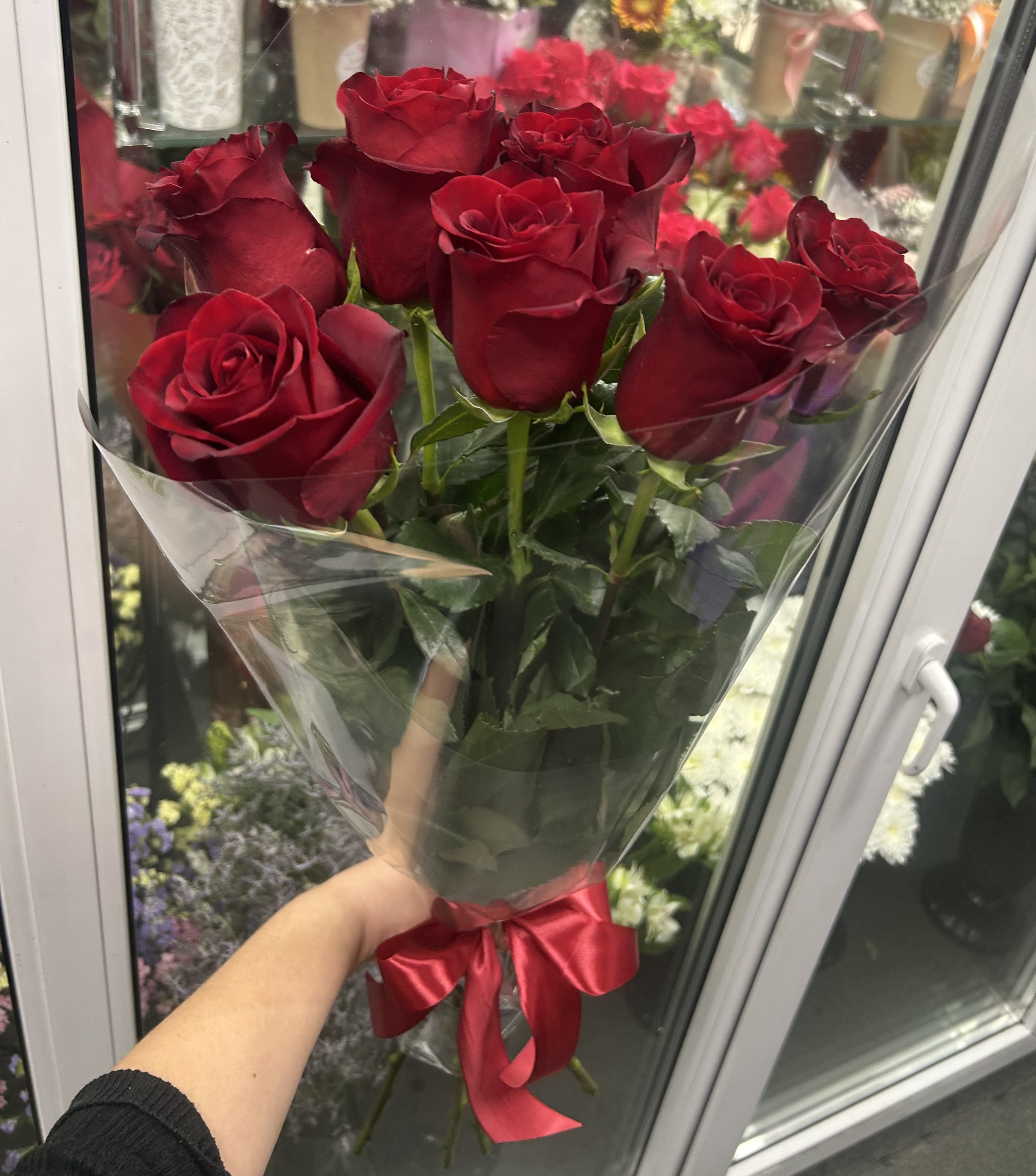 Букет из 7 роз 80 см
