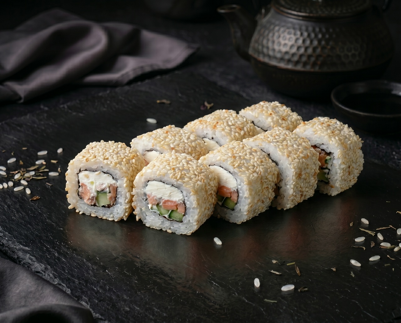 Калифорния с кунжутом