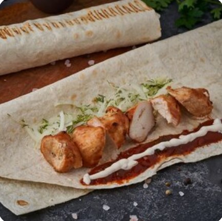 Шашлык из курицы в лаваше