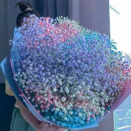 Большой букет из гипсофил