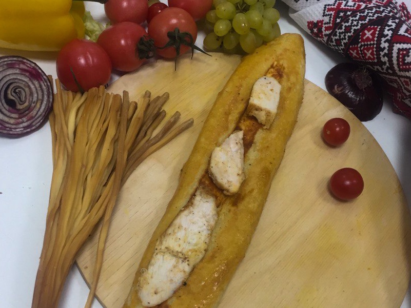 Пиде с курицей
