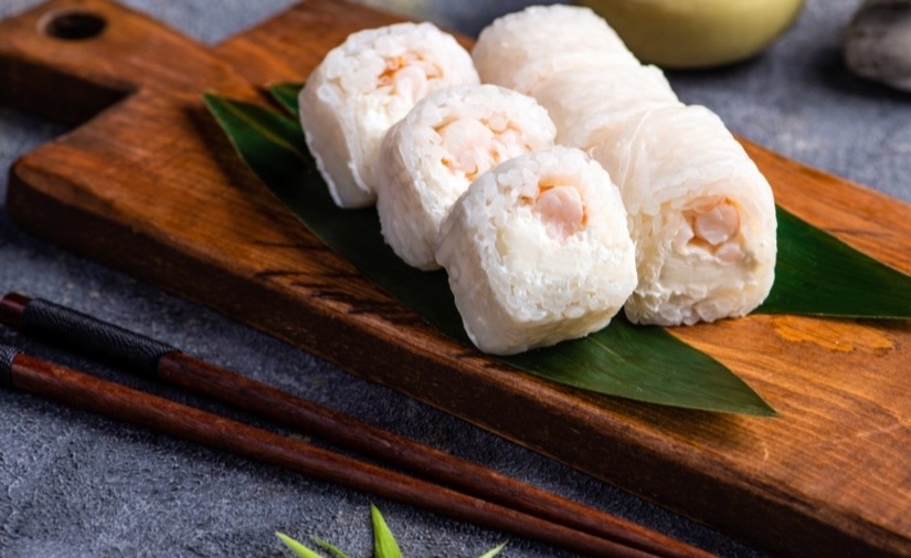 Нежный ролл с креветкой