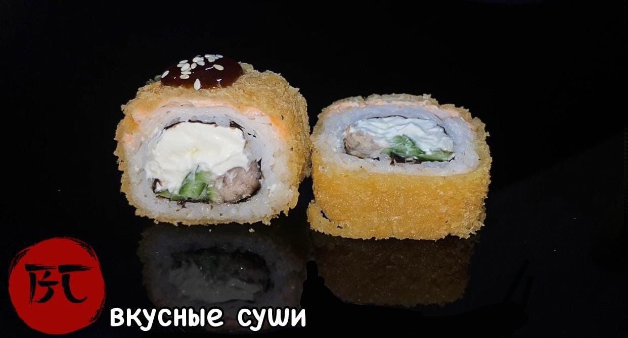 Горячий ролл Филадельфия с угрем