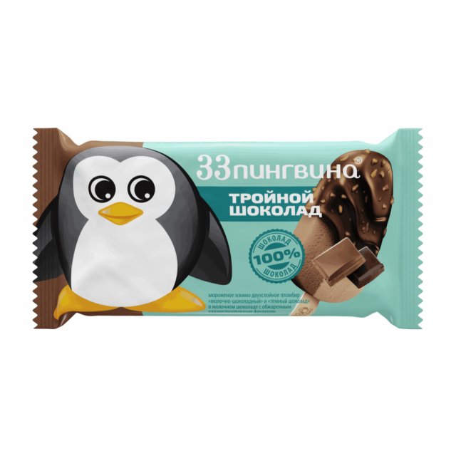 Эскимо Тройной шоколад80г