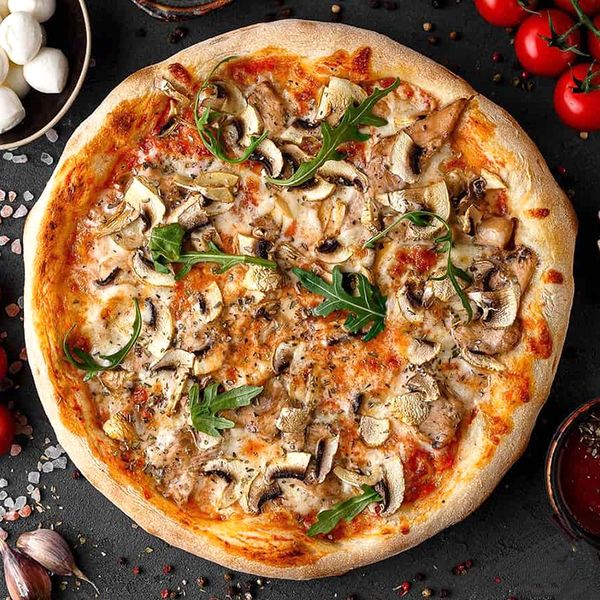 Пицца с курочкой и халапенью 30см