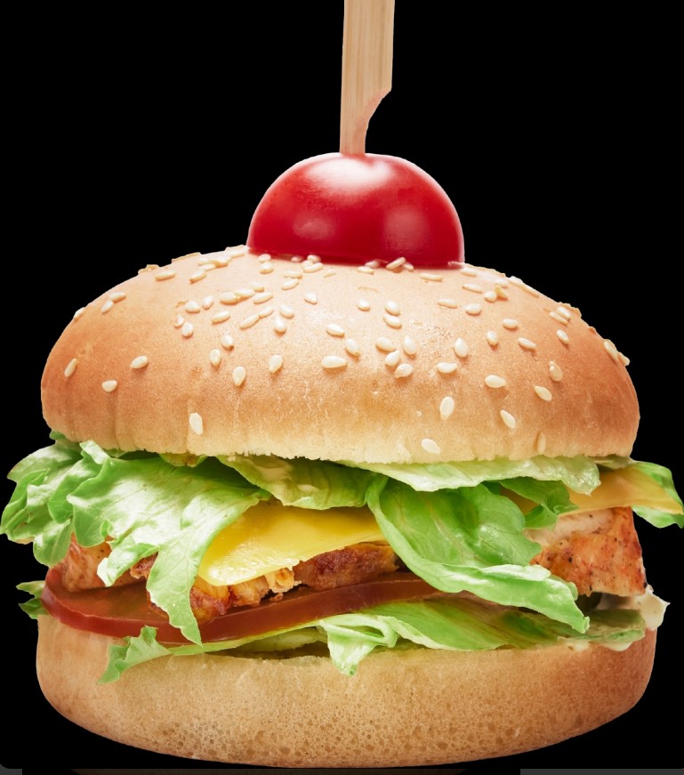 Бургер с куриным шашлыком