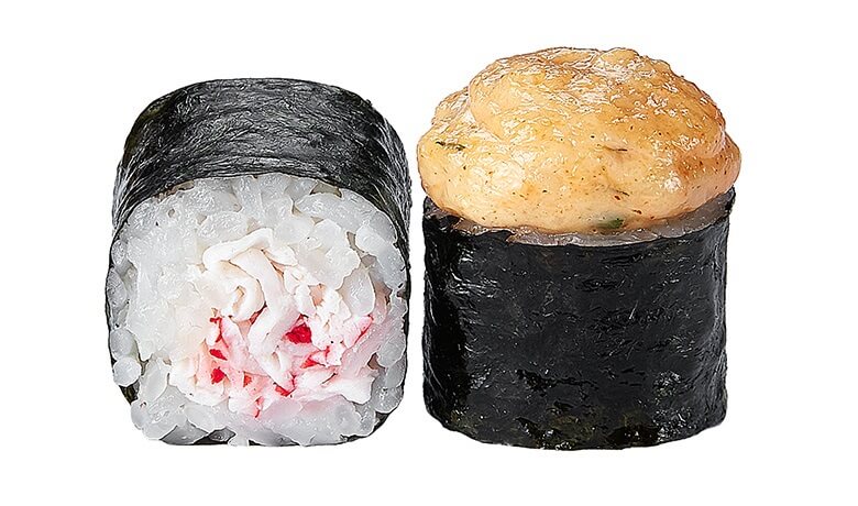 Острый маки с крабом