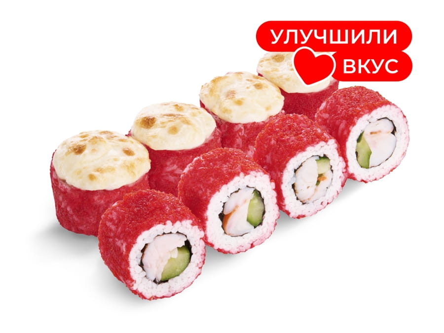 Запеченный Калифорния с креветкой ролл