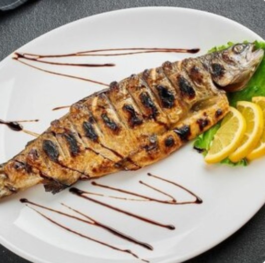 Сибас жареный