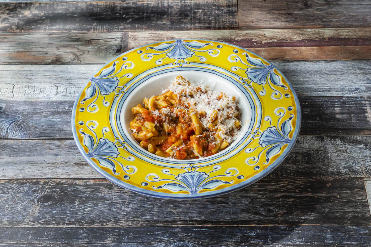 Казаречче с рагу из утки и пармеджано