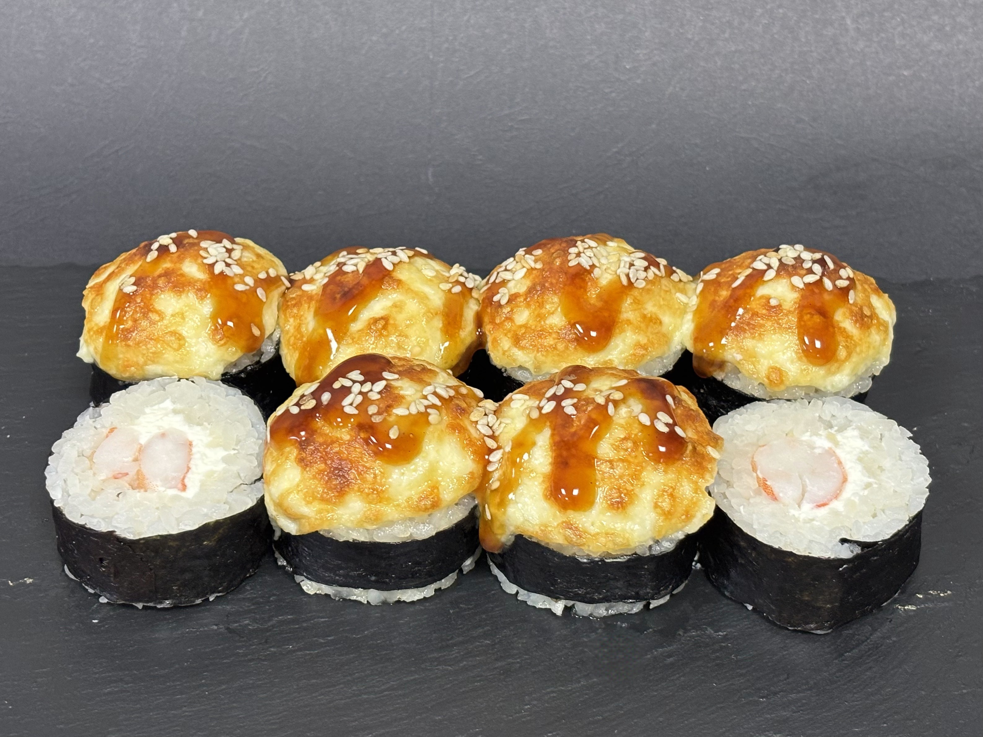 Запеченный с креветкой