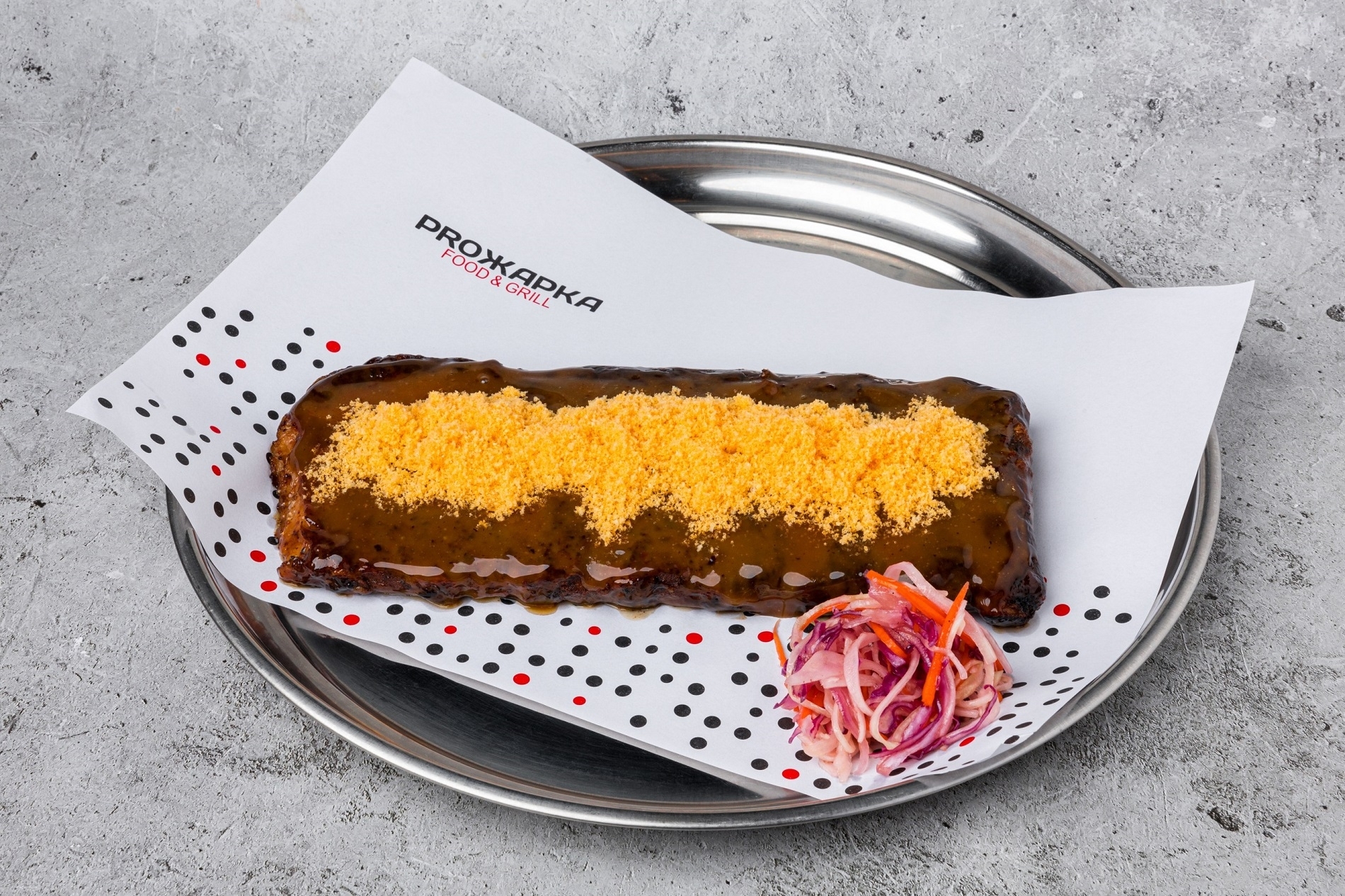 Свиные ребра в сырном BBQ