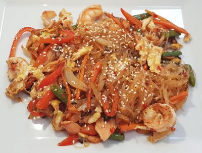 Лапша с морепродуктами